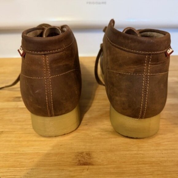 Clarks Men's Stinson Hi Chukka Boot Brown Oiled Leather – Wallabees - Picture 10 of 16